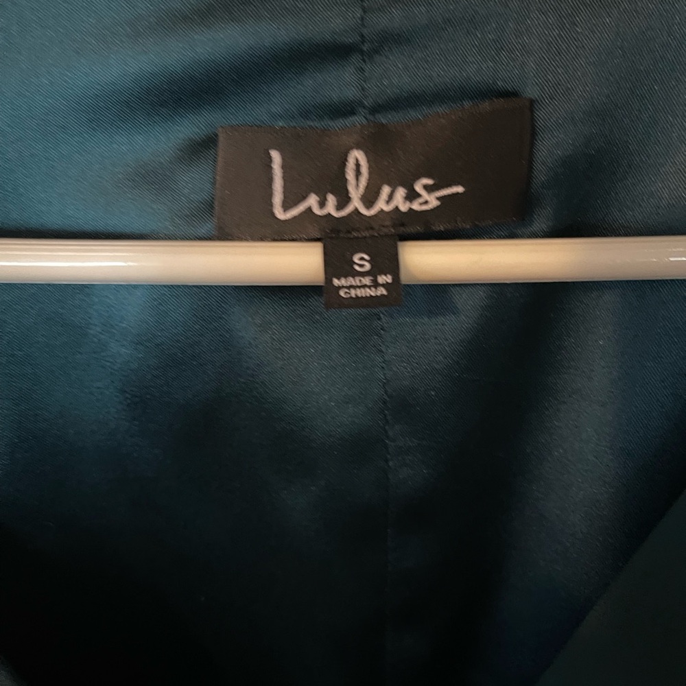 Lulus Easy  Listening Forest Green Cold-Shoulder Wrap Maxi Dress - Picture 10 of 12